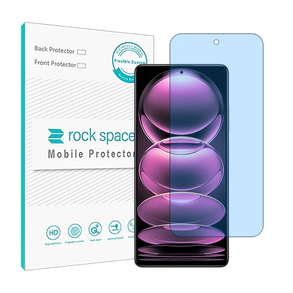 محافظ صفحه نمایش ضد اشعه آبی راک اسپیس مدل HyBLU مناسب برای گوشی موبایل Redmi Note 12 5G