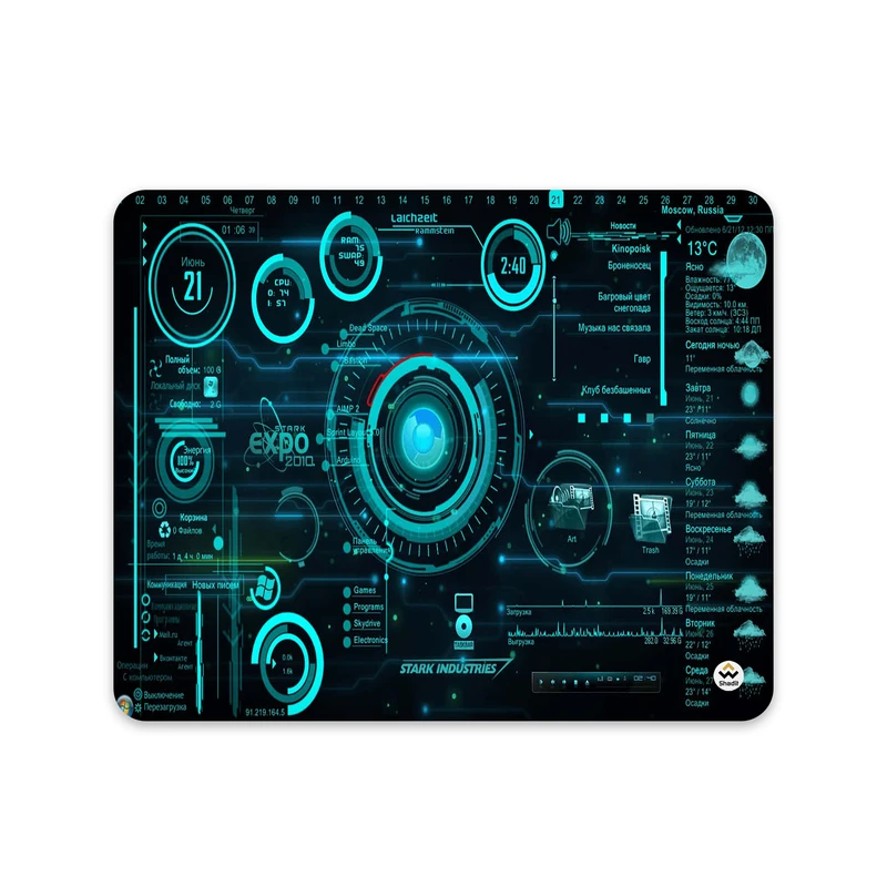 ماوس پد شادیت مدل Iron Man کد533 سایز 24*19 سانتی متر