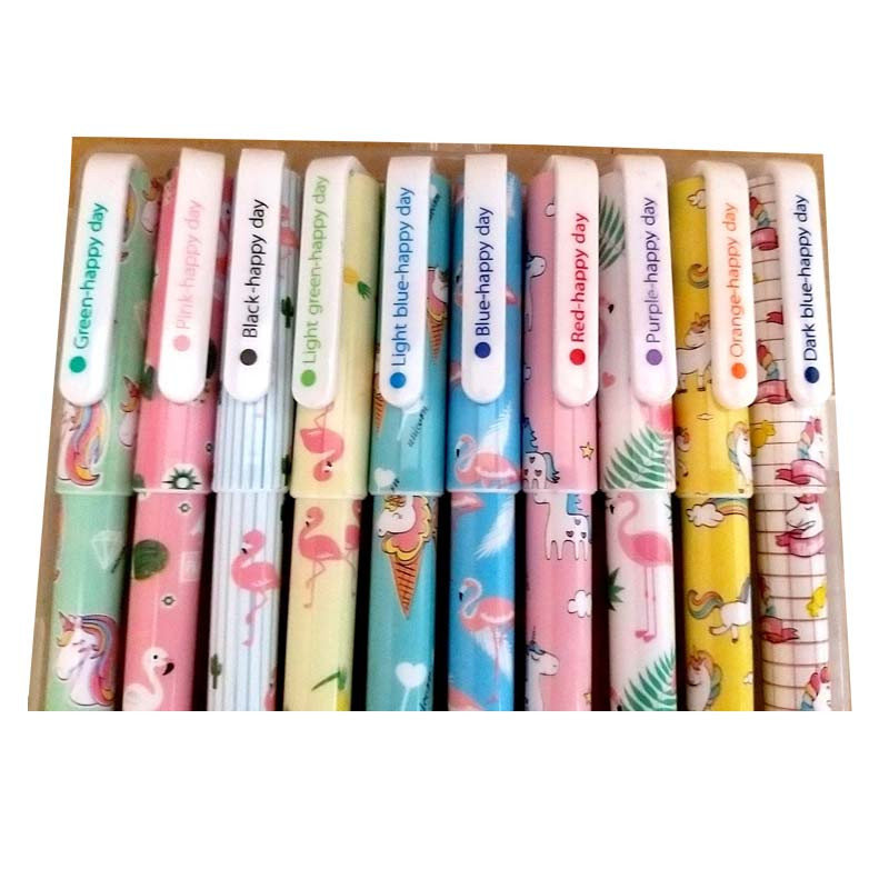 روان نویس هپی دی طرح یونیکورن و فلامینگو کد A-015 مجموعه 10 عددی