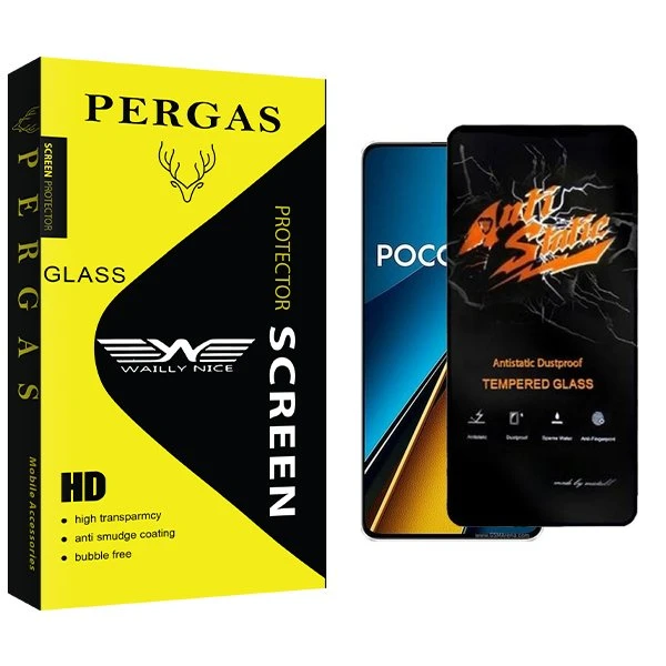 محافظ صفحه نمایش وایلی نایس مدل Pergas Antistatic مناسب برای گوشی موبایل شیائومی Poco X6 5G
