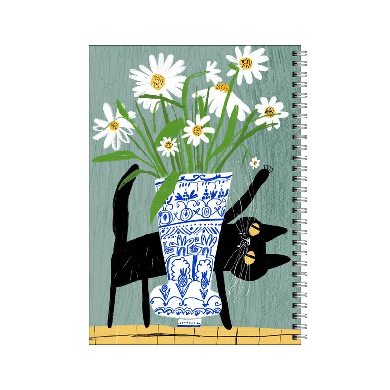 دفتر مشق 50 برگ بامبیلیپ طرح گربه شیطون و گلدون کد 1674198