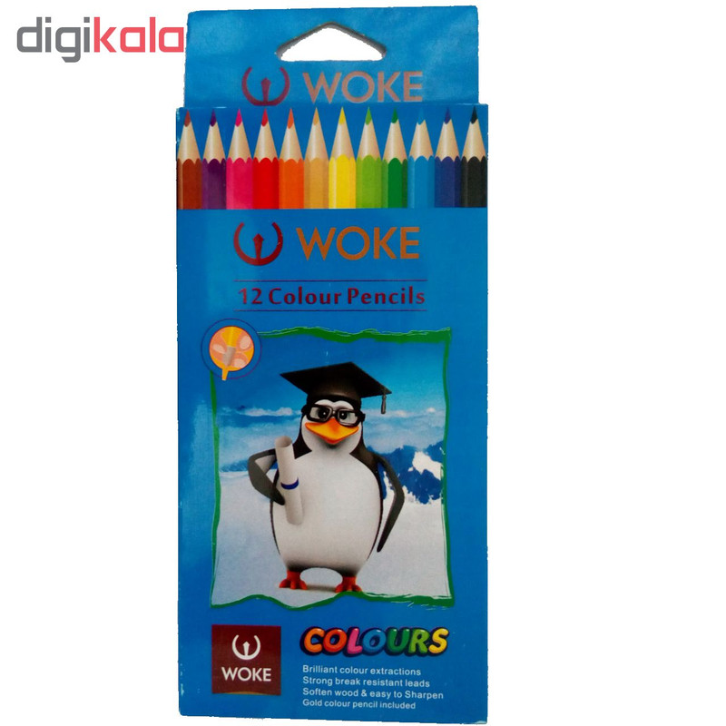 مداد رنگی 12 رنگ ووک کد 1241