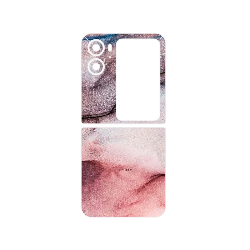 برچسب پوششی ماهوت مدل Smoky pink marble مناسب برای گوشی موبایل اپو Find N2 Flip