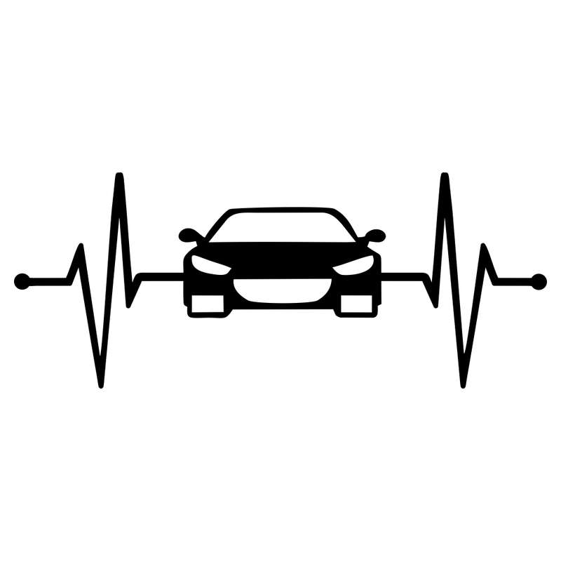 برچسب بدنه خودرو ماتریسیو طرح ضربان قلب ماشین کد M32