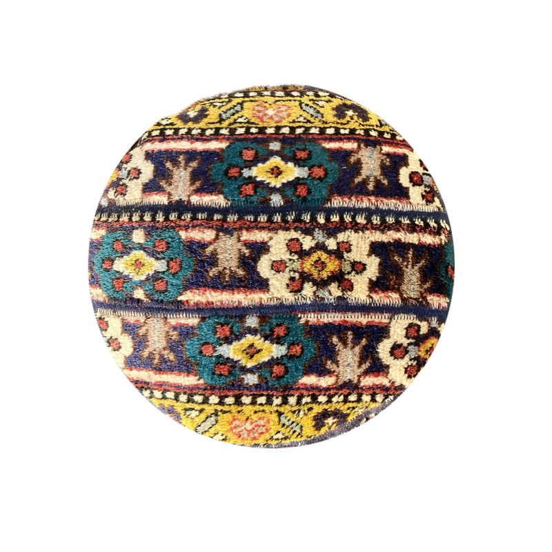 پاف طرح فرش کلاژ دلبافته کد1913 پاف طرح فرش کلاژ دلبافته کد1913