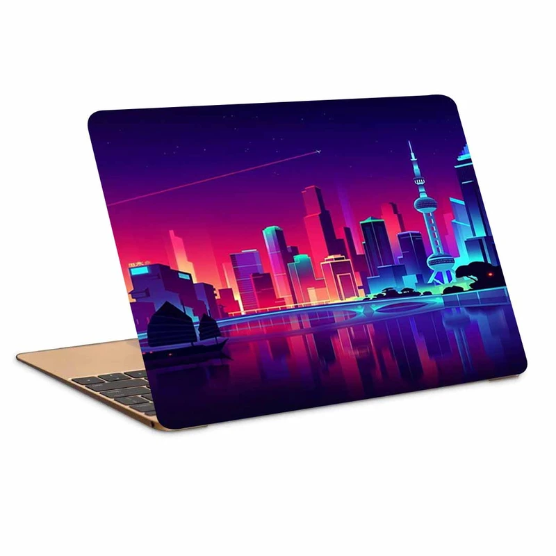 استیکر لپ تاپ طرح Phone Neonکد p-1192 مناسب برای لپ تاپ 15.6 اینچ
