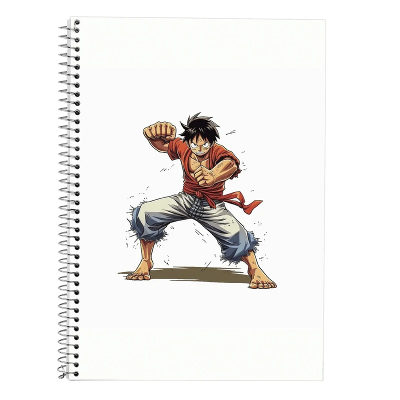 دفتر زبان 50 برگ مدوپد مدل سه خط طرح وان پیس One Piece کد DF10793