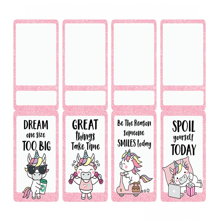 نشانگر کتاب مدل مگنتی یونیکورن مجموعه ۴ عددی 