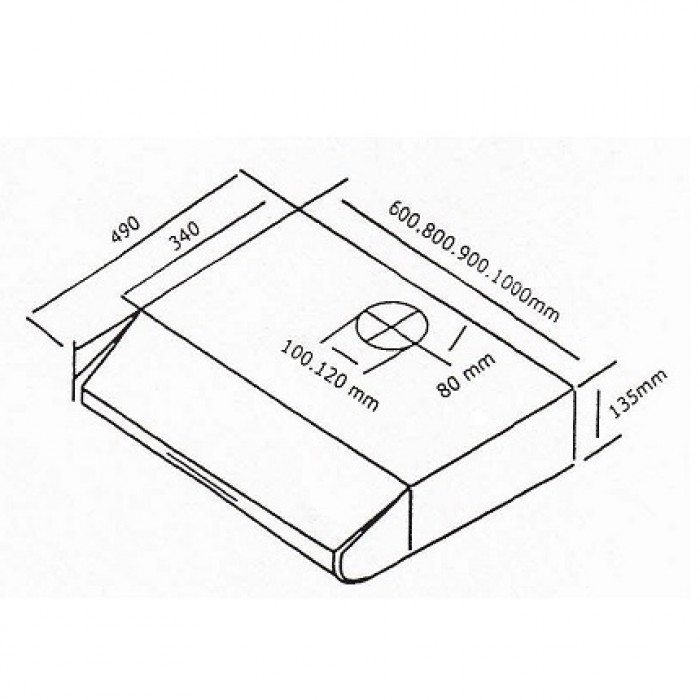 هود بیمکث مدل 4002U استیل سایز 90