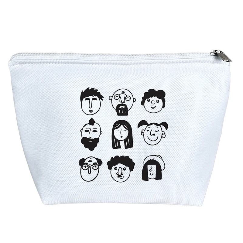 کیف لوازم آرایش دخترانه خندالو مدل پرتره مردم کد 8569