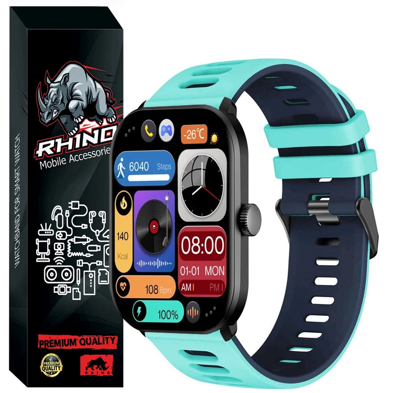 بند راینو مدل Silic-2C مناسب برای ساعت هوشمند گلوریمی GS1 Pro 2024