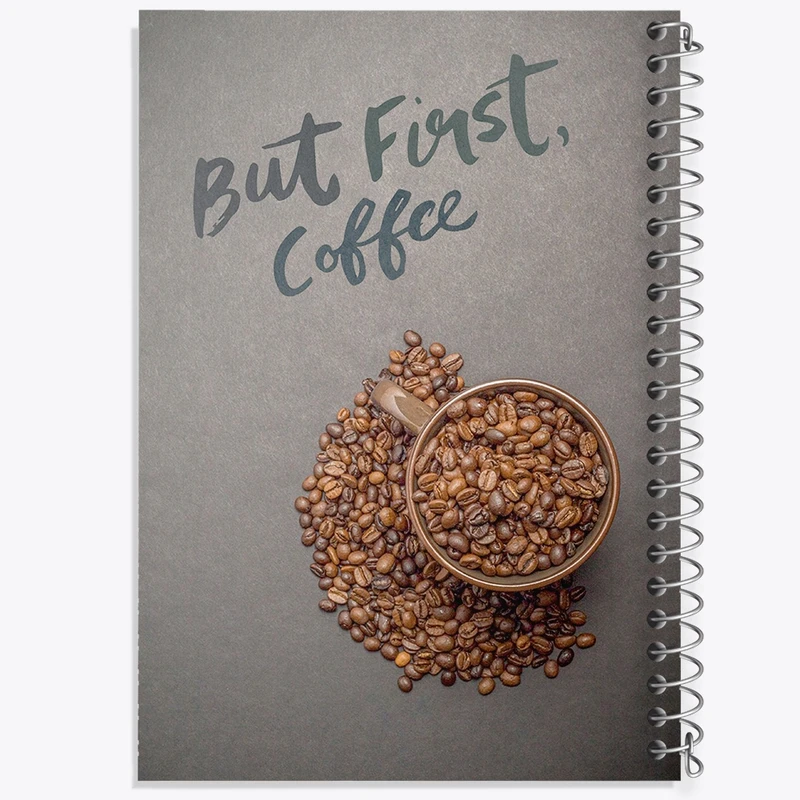 دفتر لیست خرید 50 برگ خندالو طرح قهوه Coffee کد F64