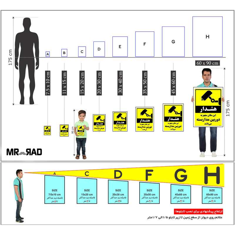 برچسب ایمنی مستر راد طرح این مکان مجهز به دوربین مدار بسته می باشد مدل HSE-OSHA-003 برچسب ایمنی مستر راد طرح این مکان مجهز به دوربین مدار بسته می باشد مدل HSE-OSHA-003