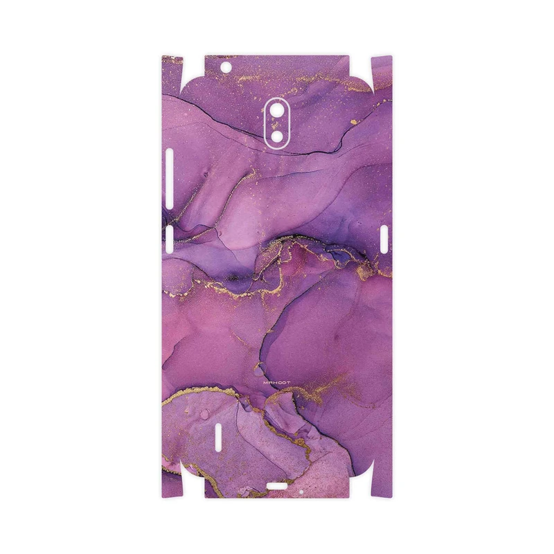 برچسب پوششی ماهوت مدل Purple Marble-FullSkin مناسب برای گوشی موبایل نوکیا C1