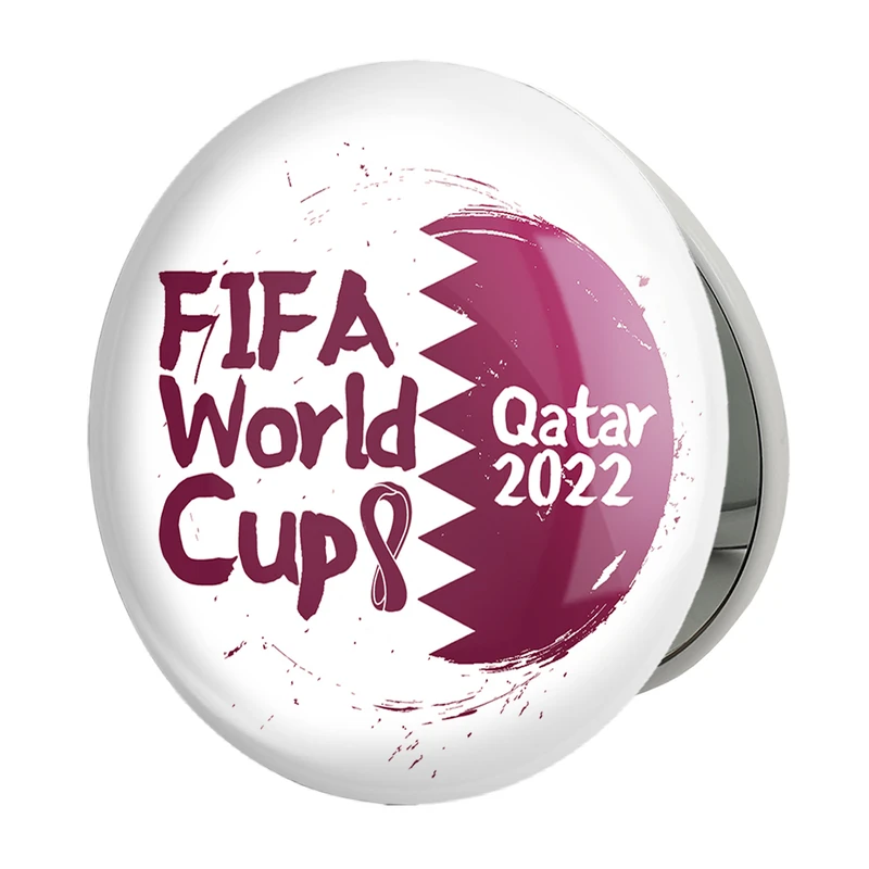 آینه جیبی خندالو طرح جام جهانی مدل تاشو کد 20738 