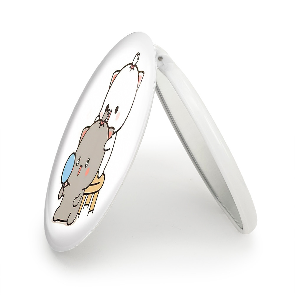 آینه جیبی خندالو طرح گربه های بامزه مدل تاشو کد 22033