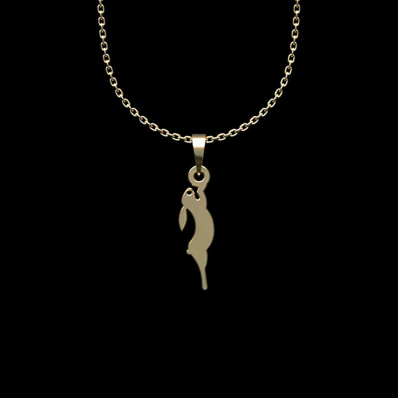 گردنبند طلا 18 عیار زنانه مدوپد مدل خرگوش کد II2-1-1052
