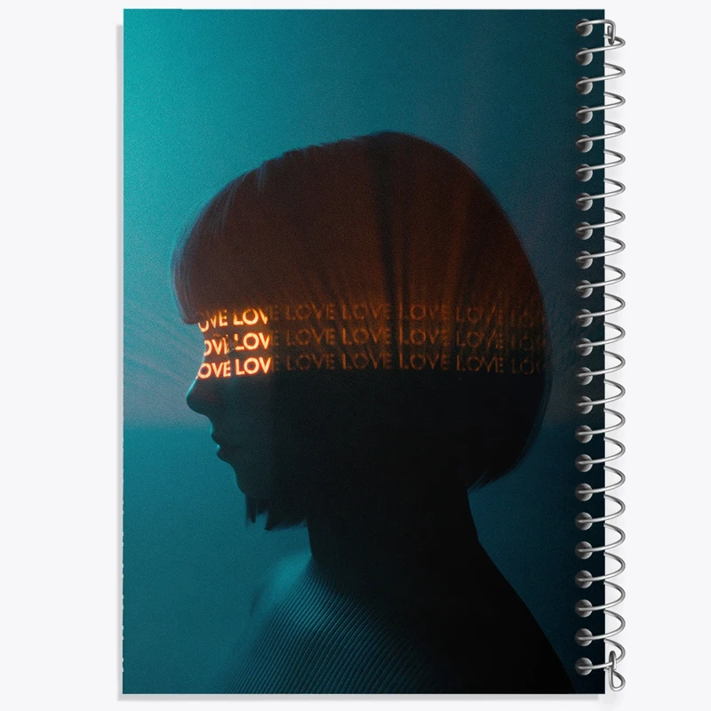 دفتر نت موسیقی 50 برگ خندالو مدل عاشقانه (Love) کد F6