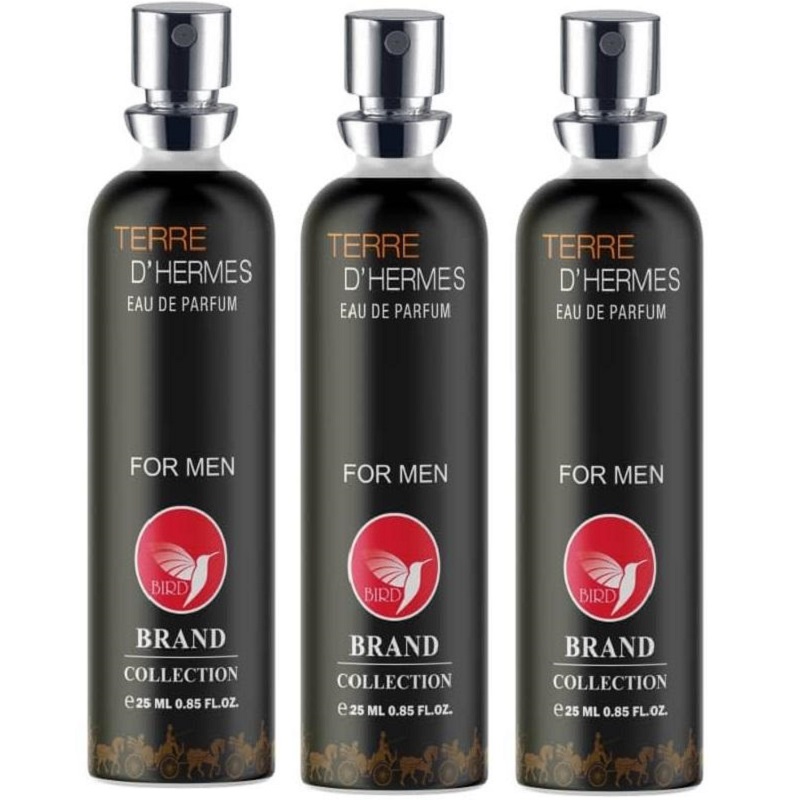 عطر جیبی مردانه برد برند کالکشن مدل تق هرمس حجم 25 میلی لیتر مجموعه 3 عددی