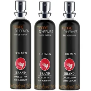 عطر جیبی مردانه برد برند کالکشن مدل تق هرمس حجم 25 میلی لیتر مجموعه 3 عددی