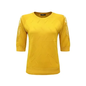 بلوز آستین سه ربع یقه گرد زنانه مدل c.85