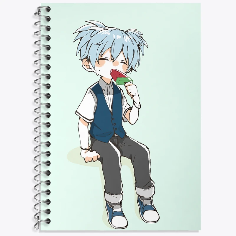 دفتر زبان 50 برگ خندالو مدل سه خط طرح ناگیسا انیمه کلاس آدمکشی کد 32076