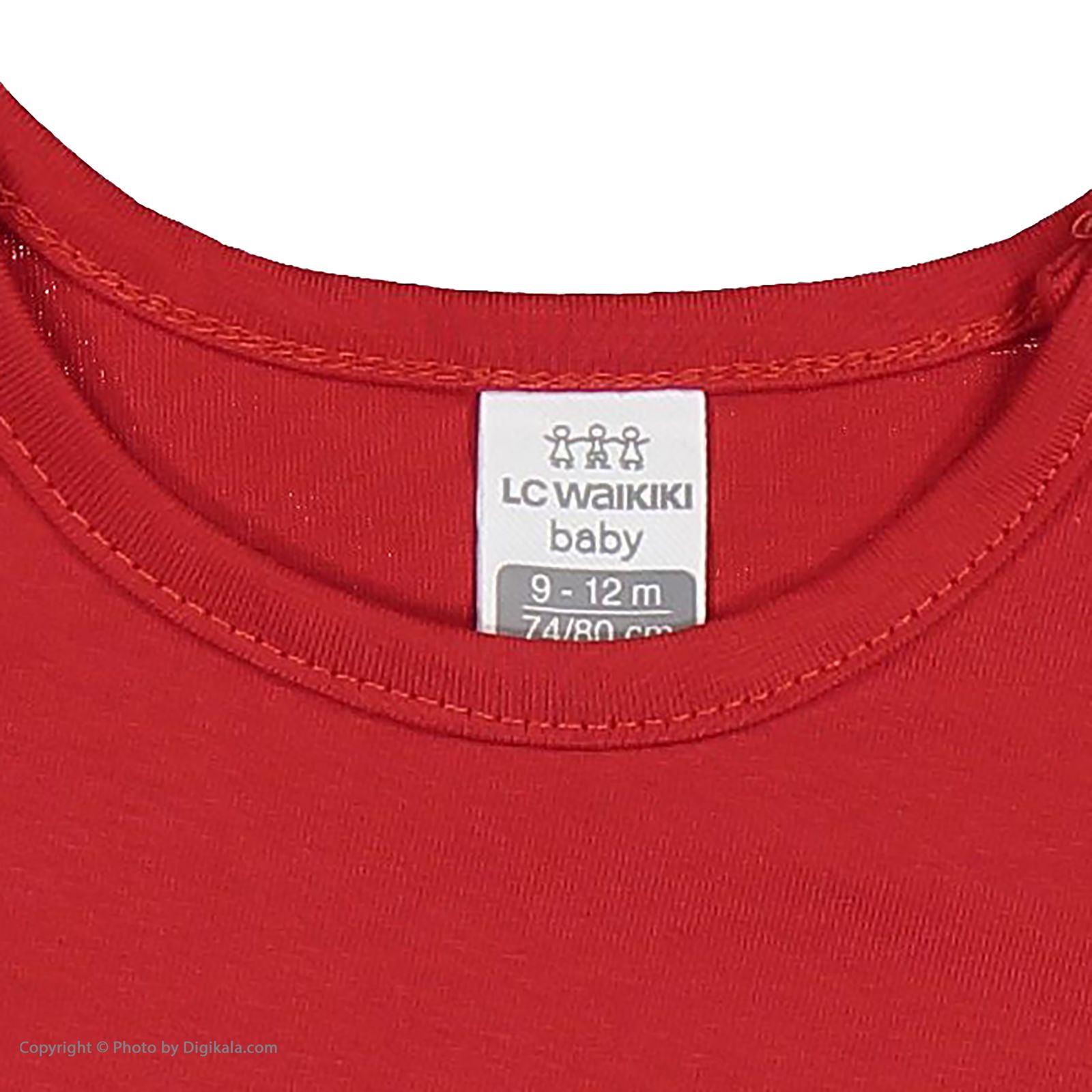 تی شرت نوزادی پسرانه ال سی وایکیکی مدل W193574Z1-HJY-RED -  - 5