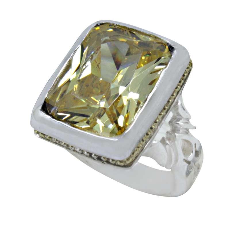 انگشتر نقره مردانه مدل زیرکونیوم کد s21