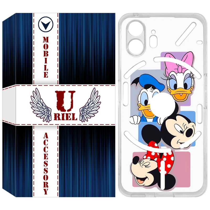 کاور یوریل مدل Clear کد 5 طرح عروسکی مناسب برای گوشی موبایل ناتینگ فون Nothing Phone 2