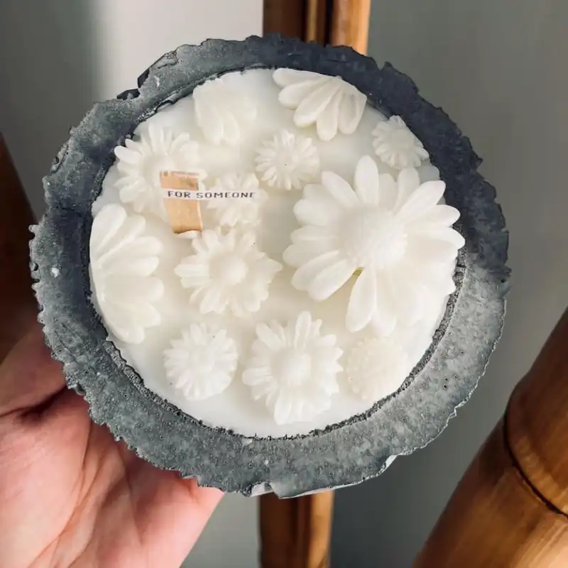 قالب شمع مدل بابونه