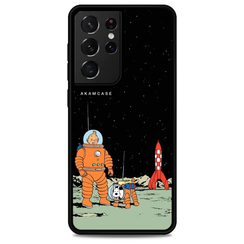 کاور آکام مدل AMC-WSGS21U-TINTIN-22 مناسب برای گوشی موبایل سامسونگ Galaxy S21 Ultra