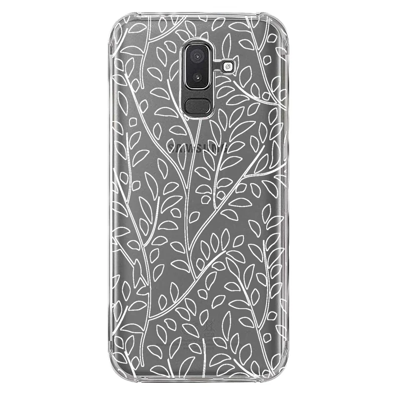 کاور مگافون طرح برگ مدل C45-W مناسب برای گوشی موبایل سامسونگ Galaxy A6 Plus