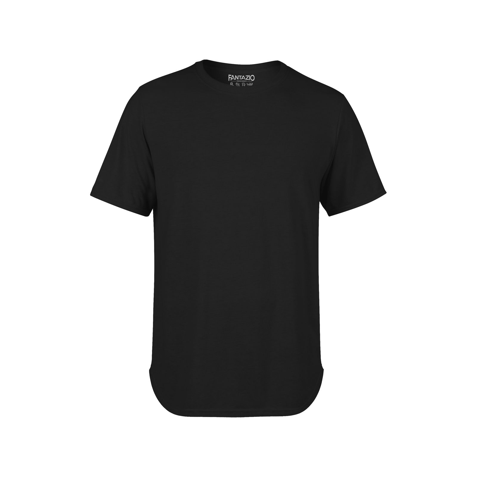 تی شرت لانگ مردانه فانتازیو مدل مشکی کد 211 -  - 1