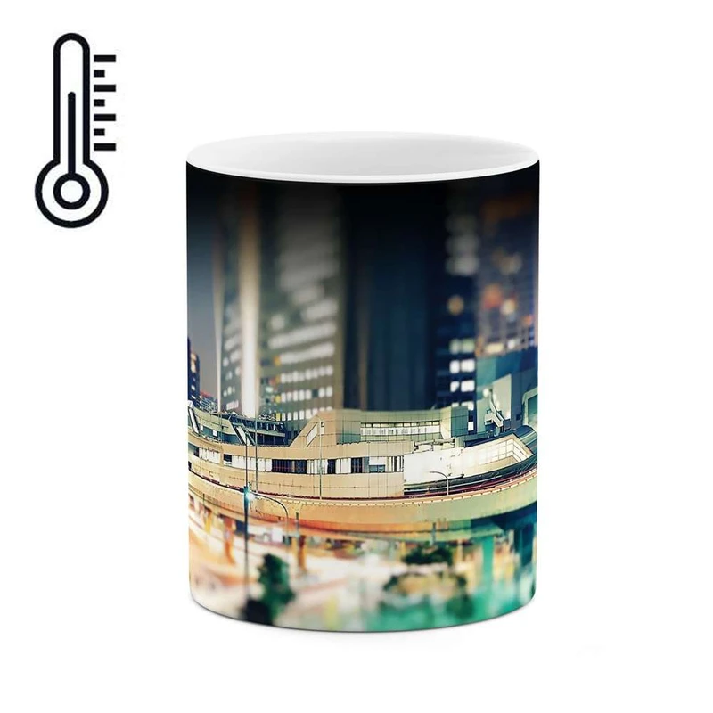 ماگ حرارتی کاکتی مدل شهر و کوه کد mgh10255