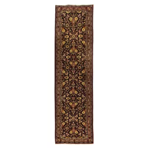 فرش قدیمی دستباف کناره طول سه متر سی پرشیا کد 123178