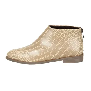 نیم بوت زنانه ست کالکشن مدل سنگی رنگ کرم