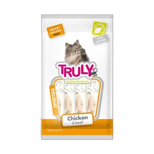بستنی گربه ترولی مدل chicken & beef وزن 70 گرم