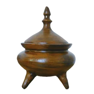 شکلات خوری سفالی طرح چوب