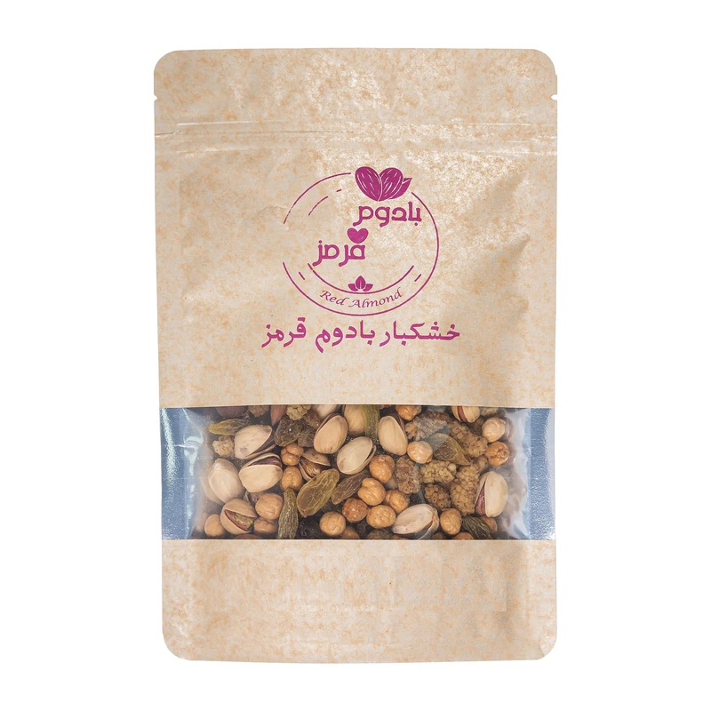 آجیل مشکل گشا بادوم قرمز نمکدون - 500 گرم