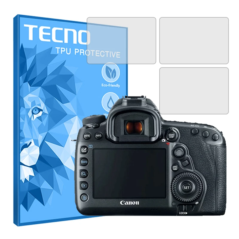 محافظ صفحه نمایش شفاف تکنو مدل HyGEL مناسب برای دوربین دیجیتال کانن مدل EOS 5D Mark IV بسته سه عددی