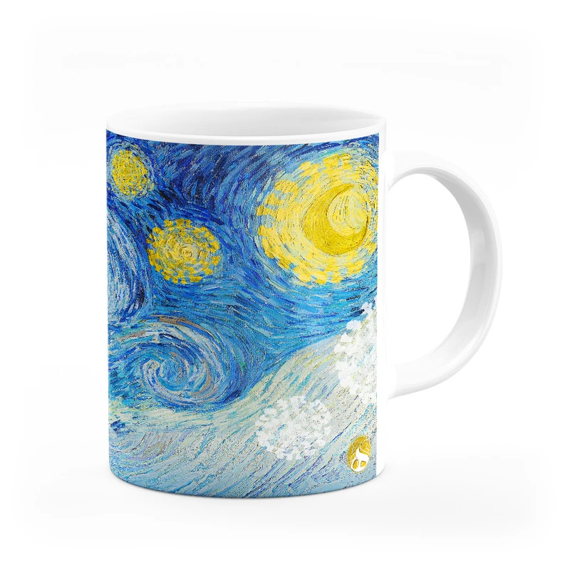 ماگ هومرو طرح نقاشی ون گوگ شب پر ستاره مدل MG7952