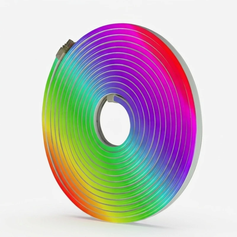 ریسه نئون فلکسی مدل RGB کد 12v طول 1 متر