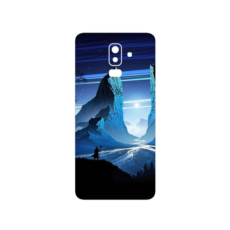 برچسب پوششی ماهوت مدل Blue Mountains Digital Art مناسب برای گوشی موبایل سامسونگ Galaxy J8