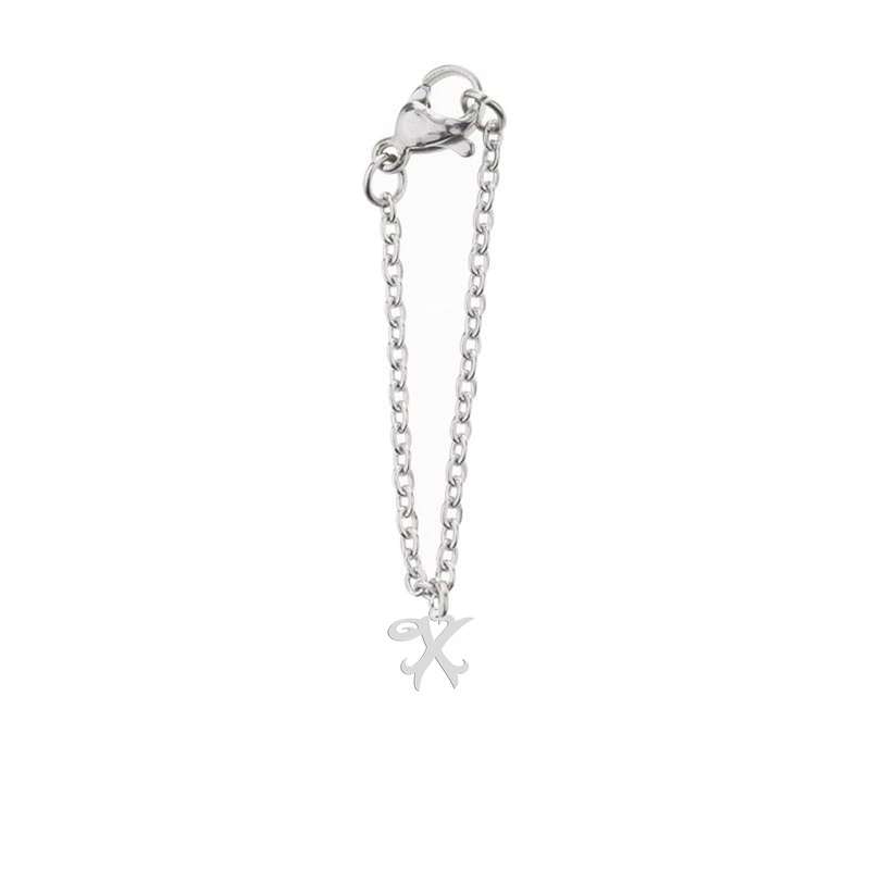آویز ساعت نقره زنانه هایکا طرح حرف X مدل n.ha-806
