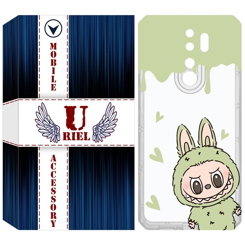کاور یوریل مدل Clear کد 132 طرح لبوبو Labubu مناسب برای گوشی موبایل شیائومی Redmi Note 8 Pro
