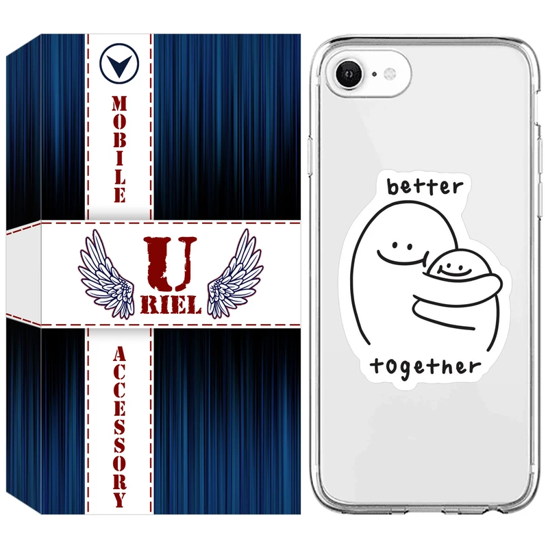 کاور یوریل مدل Clear کد 90 طرح Together مناسب برای گوشی موبایل اپل iPhone 7 / 8 / SE 2020 / SE 2022