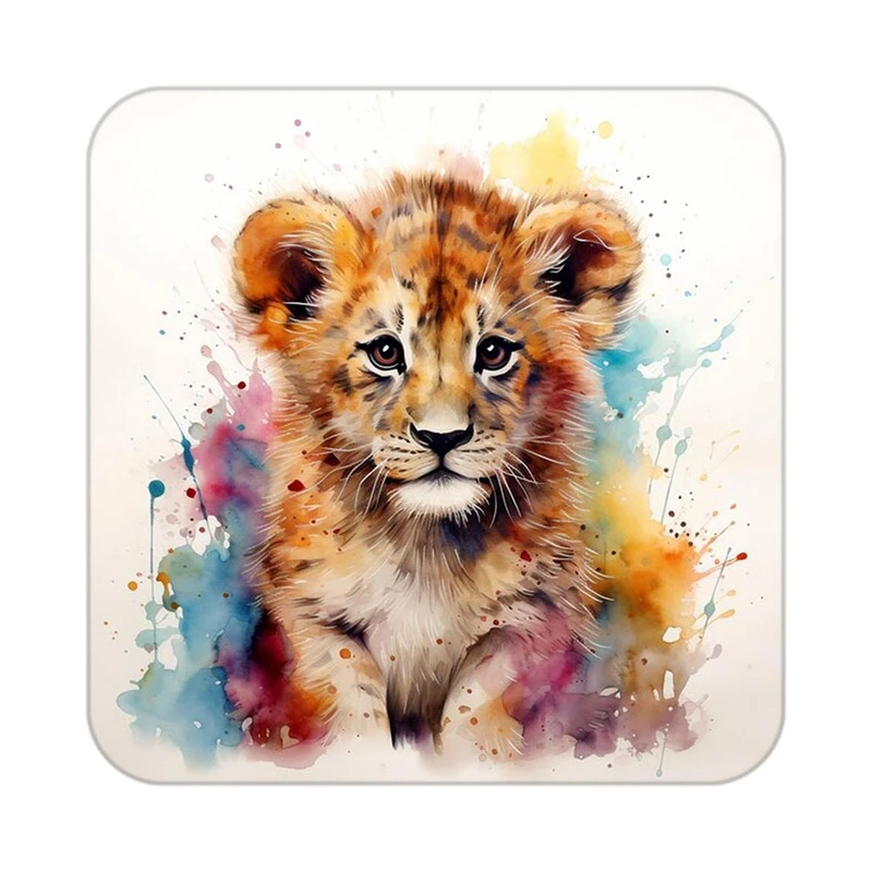 زیر لیوانی کاکتی طرح شیر مدل mp23895