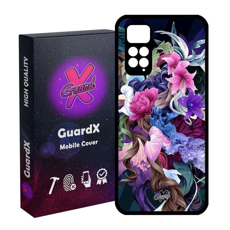کاور گارد ایکس طرح Flower مدل Glass10172 مناسب برای گوشی موبایل شیائومی Redmi Note 11S/ Note 11 4G