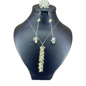 نیم ست نقره زنانه سواروسکی کد 9006