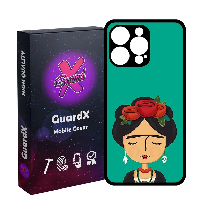 کاور گارد ایکس طرح دختر مدل Glass10783 مناسب برای گوشی موبایل اپل iPhone 15 Pro Max